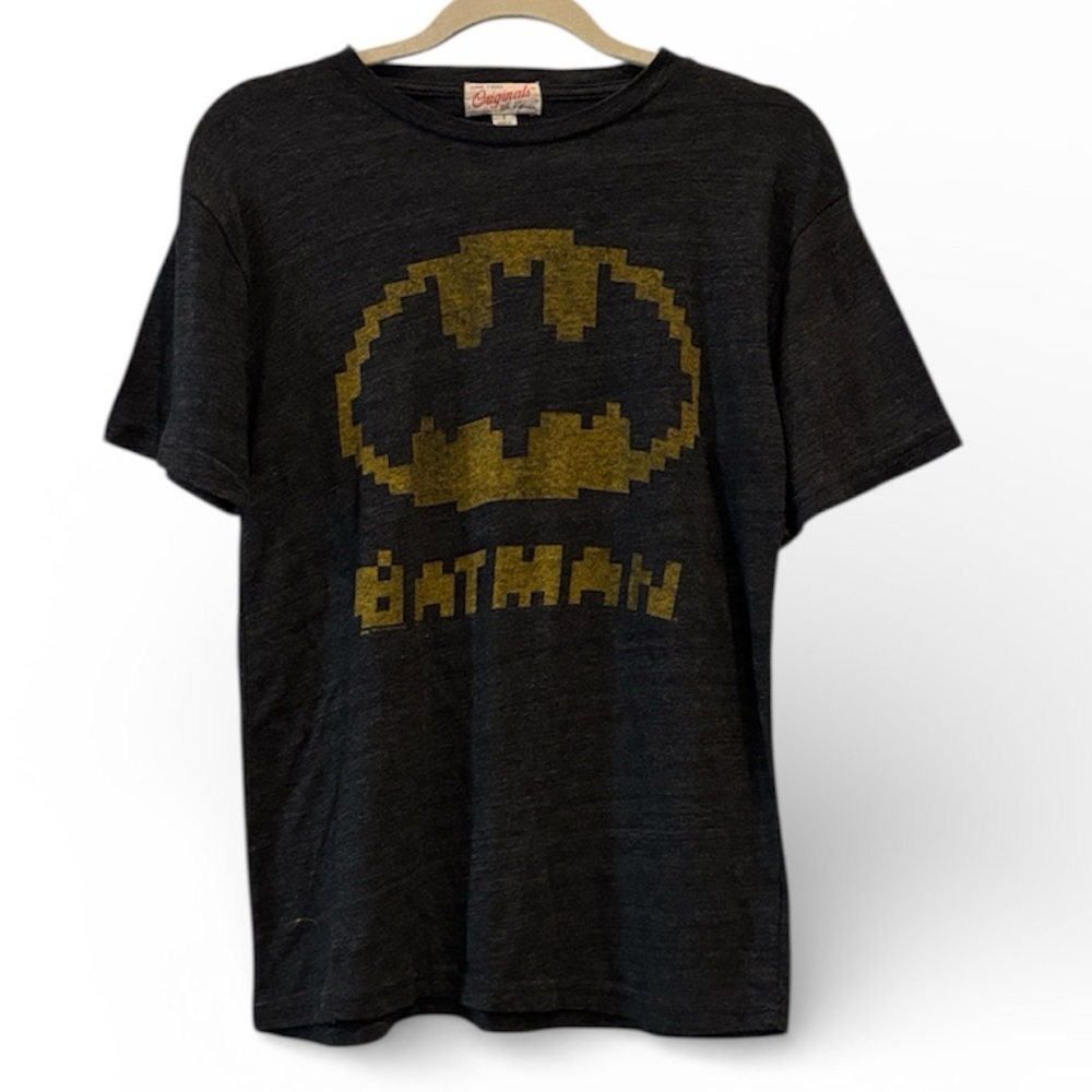 Junk Food Clothing Black and Gold Batman Tee Graphic Tshirt Retro Y2K